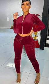 Image & Stylez LLCAlexa Stop PlaynWomen's Alexa Stop Playn With Me Velour
SetThis 2pc velvet set is stylish and sexy. The material is soft and elegant and is very comfortable. This set can be worn out on the town with heels or boots. It can aSets new arrival curvy